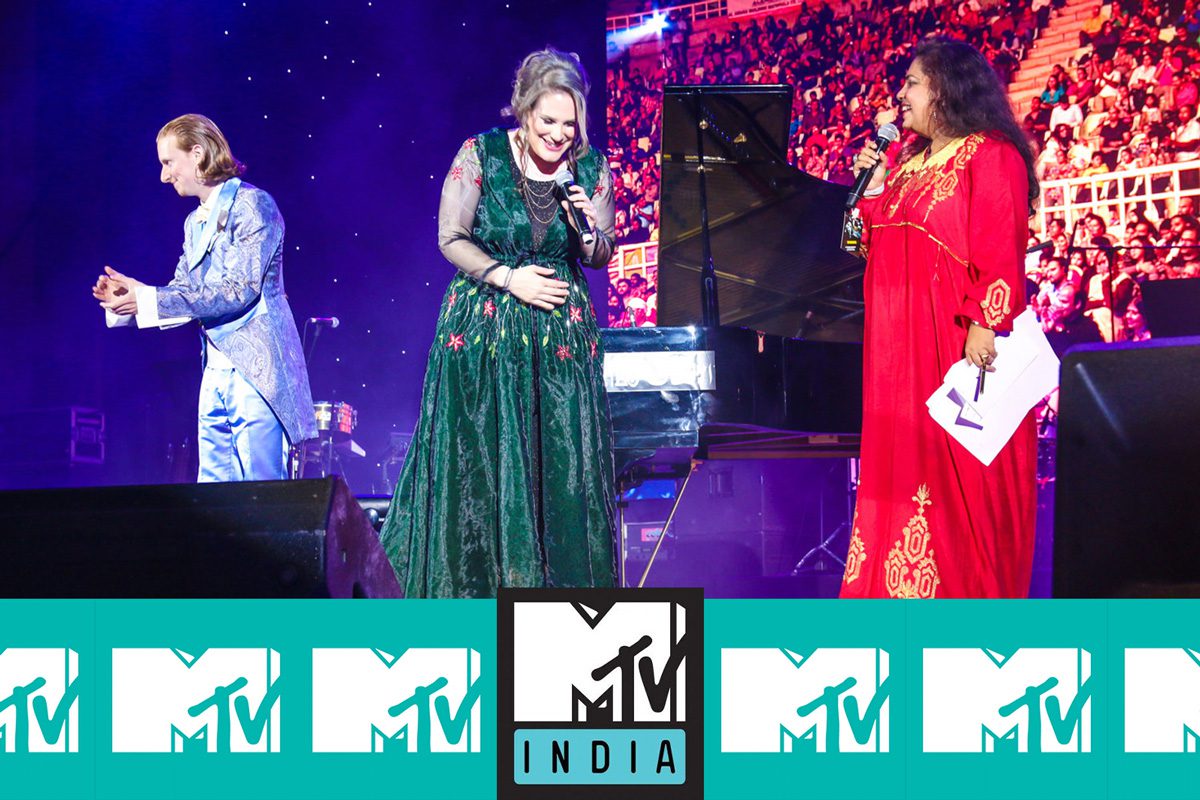 Kon­zert­show im Amphi­thea­ter für MTV Indien