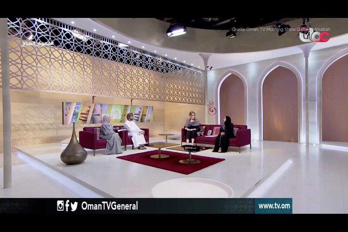 Ers­te Schwei­zer im Natio­nal-TV Oman TV über Pro­jekt und Huma­ni­ty First