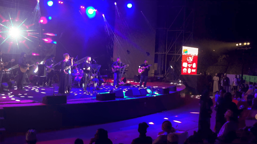 Swiss & Omani musicians perform together on 48th Oman National Day at City Amphitheater Qurum in Muscat