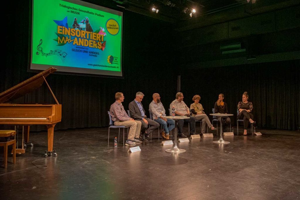 Trialogical Health Podium "Einsortiert – Mal Anders" in the Theater Pavillon Lucerne