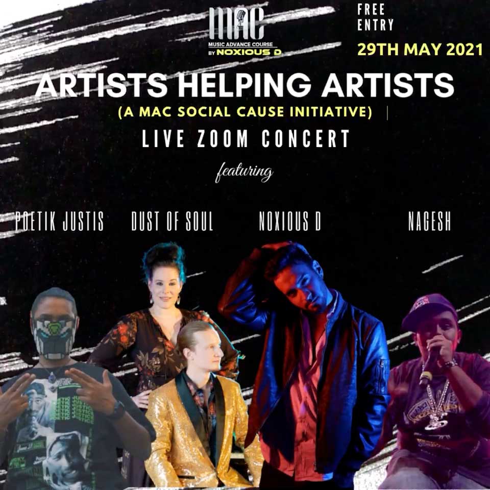 Artists Helping Artists Live Zoom Concert