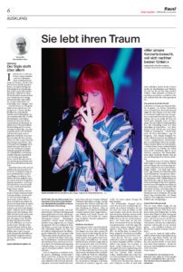 Bieler Tagblatt «Sie lebt ihren Traum» (Newspaper, 1 September 2021, Switzerland)