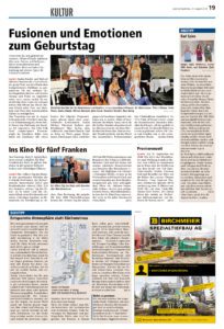 Luzerner Rundschau «Fusionen und Emotionen zum Geburtstag» (Newspaper, 31 August 2018, Switzerland)