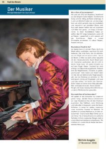 Emmenmail «Kopf des Monats - Der Musiker» (Magazine, October 2016, Switzerland)