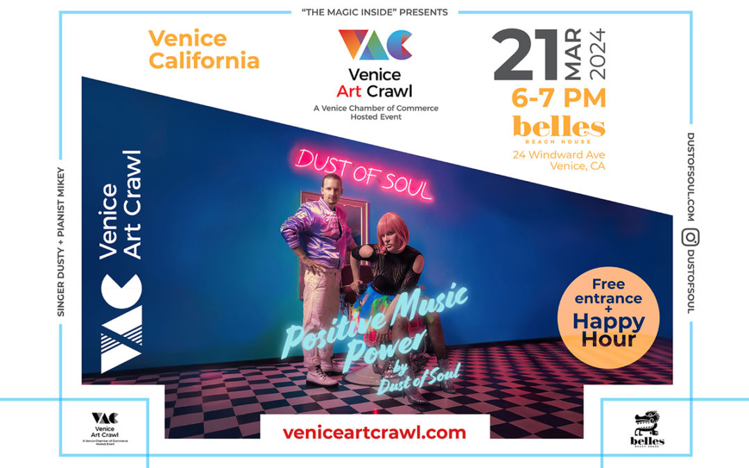 “Pos­i­tive Music Pow­er” by Dust of Soul at Venice Art Crawl 2024