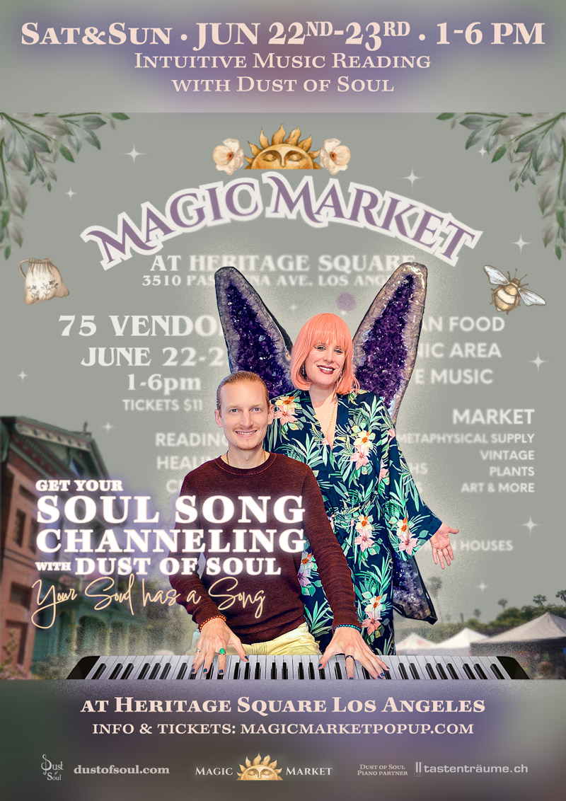 Magic Market featuring Intuitive Music Reading at Heritage Square Los Angeles