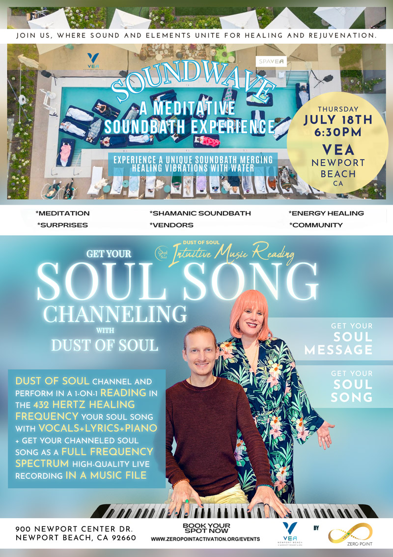 Soundwave: Experience a Soundbath like none other – with Channeled Soul Songs by Dust of Soul