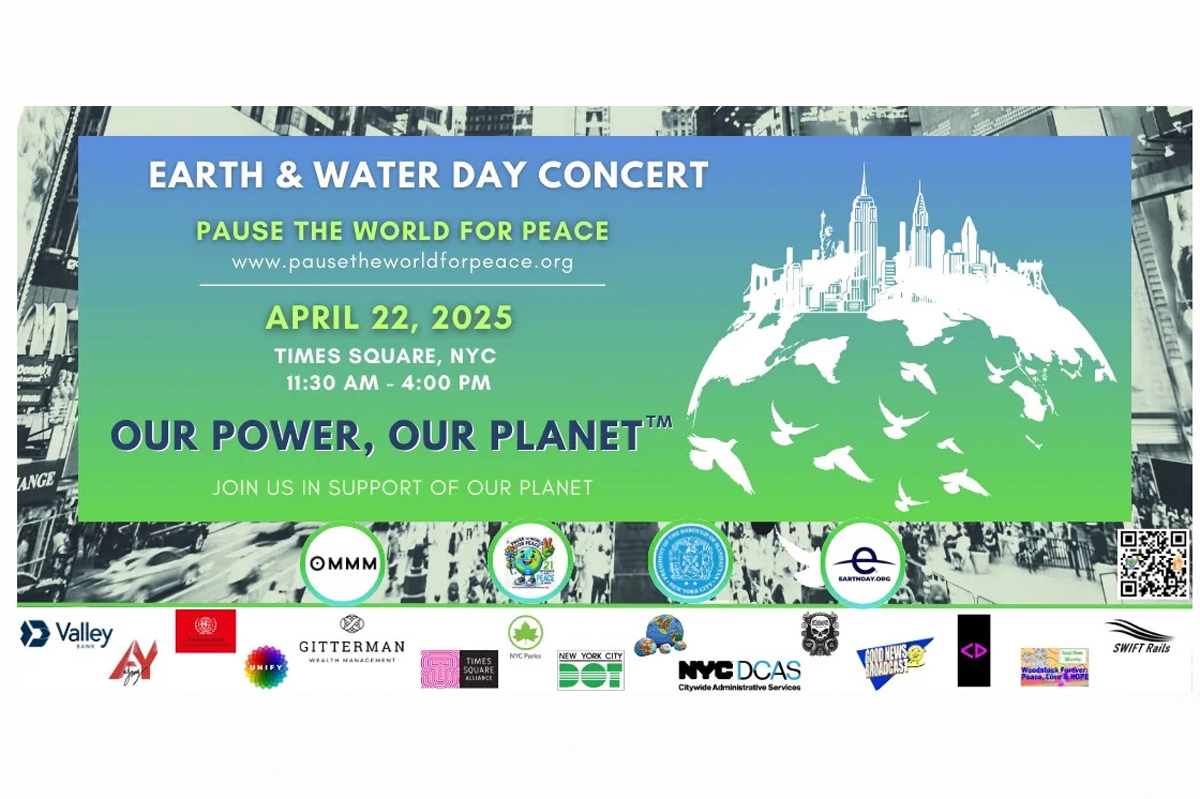 Earth and Water Day 2025 Times Square NYC