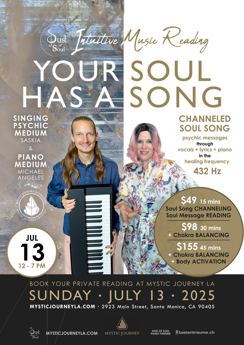 “Intuitive Music Reading” with Dust of Soul at Mystic Journey LA