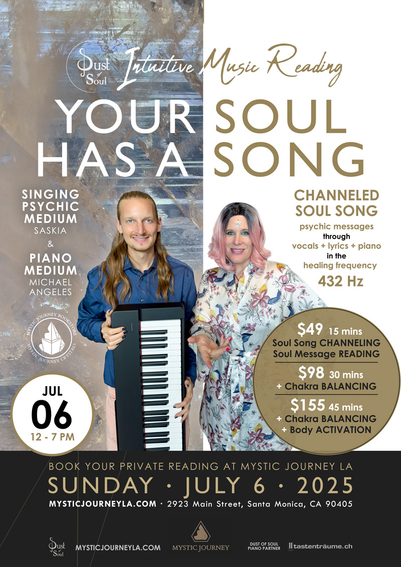 “Intuitive Music Reading” with Dust of Soul at Mystic Journey LA